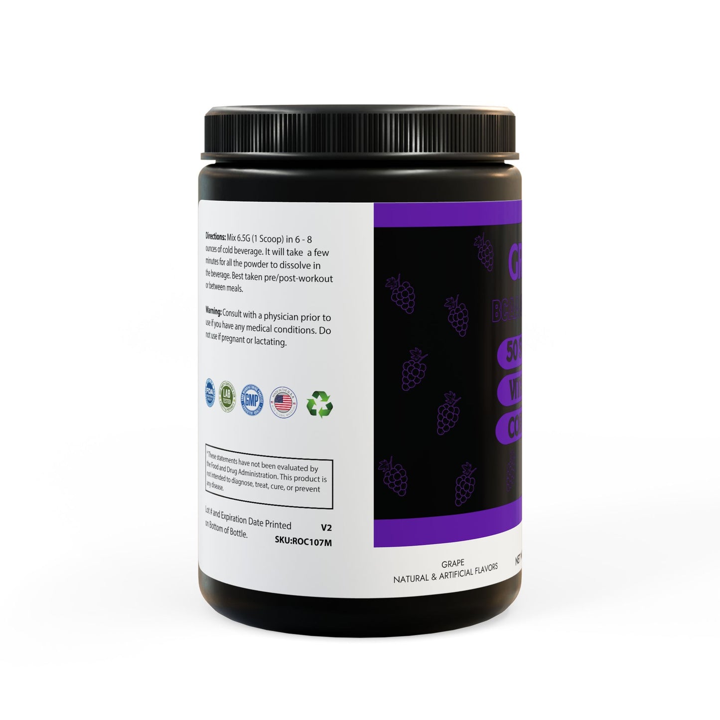 Grape BCAA Supplement (50 serving) - whither