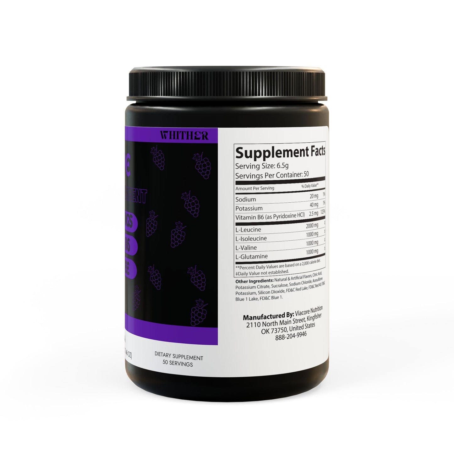 Grape BCAA Supplement (50 serving) - whither