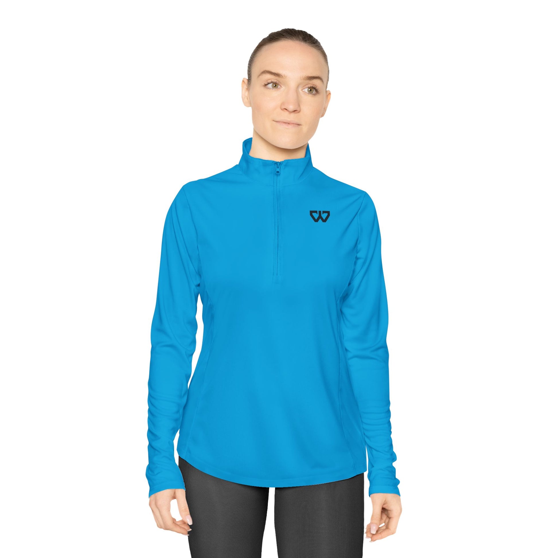 Ladies Quarter-Zip Pullover - Comfortable and Stylish Activewear for Everyday Wear - whither
