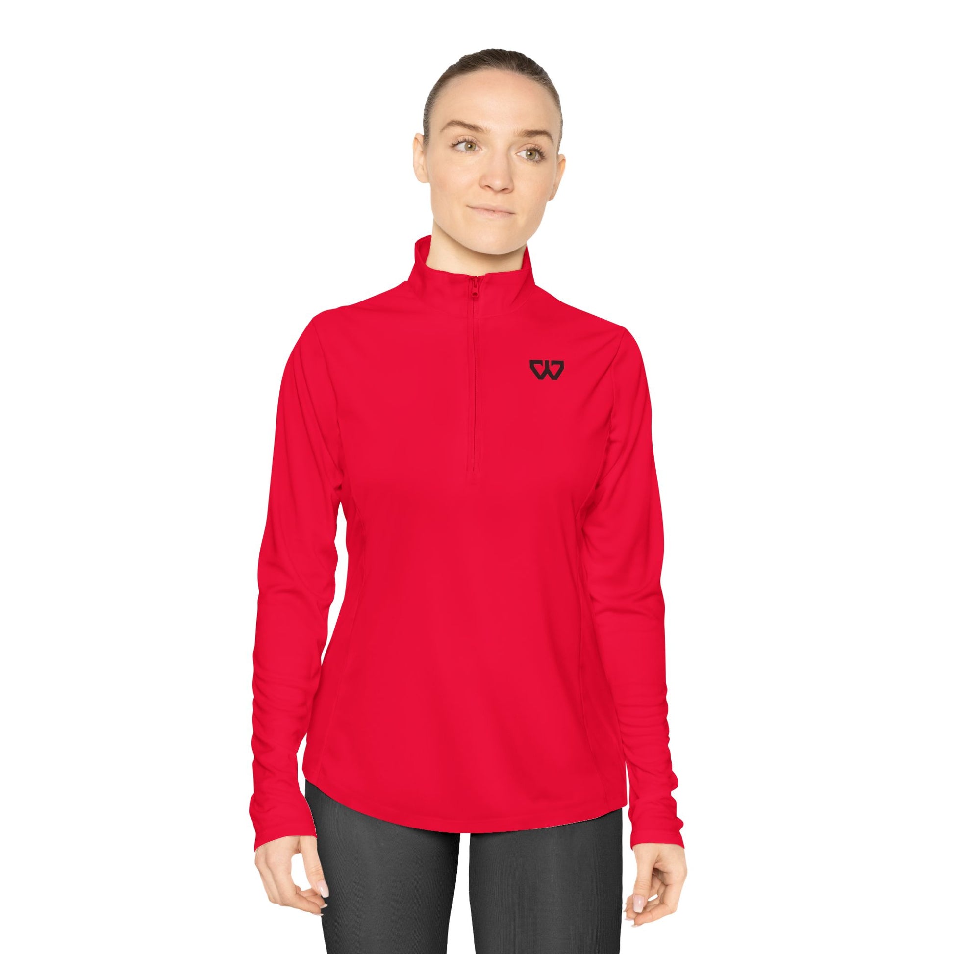 Ladies Quarter-Zip Pullover - Comfortable and Stylish Activewear for Everyday Wear - whither